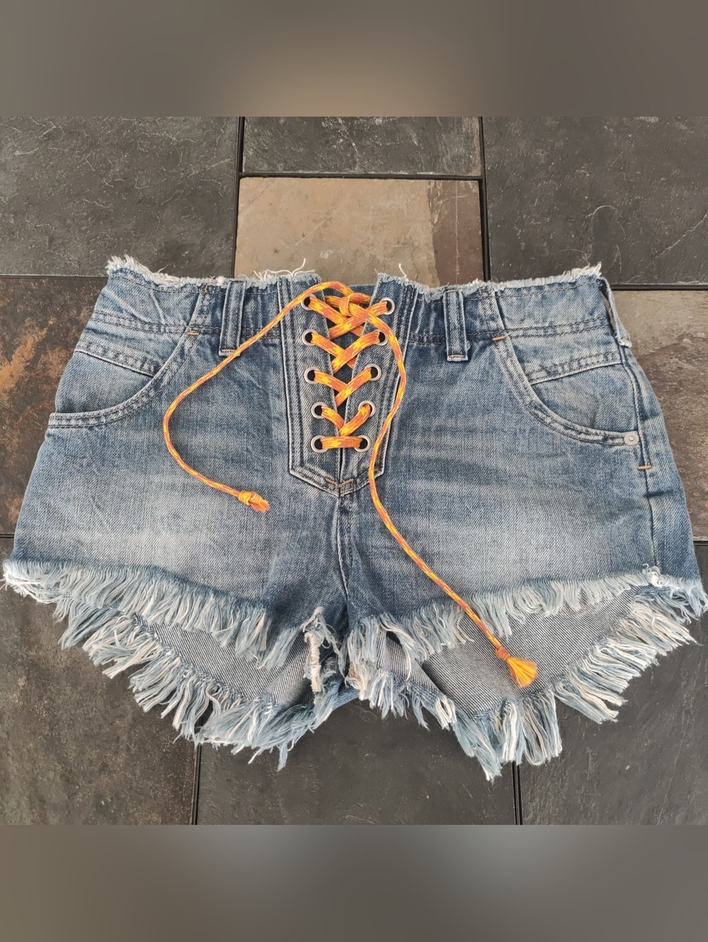 We the Free Cutoff Distressed Denim Shorts size 25